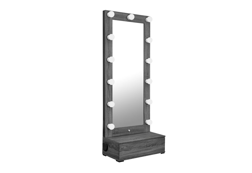 Lexi - Narrow Tall Mirror - Gray