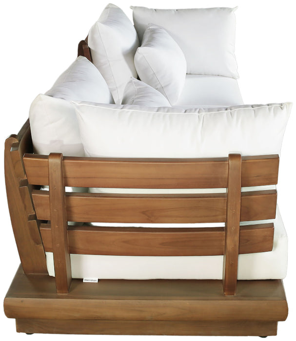 Mirella - 3 Piece Water Resistant Fabric Upholstered Outdoor Patio Modular Sofa