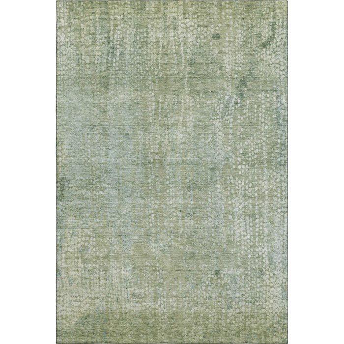10' X 14' Abstract Washable Area Rug With UV Protection (717332) - Green / Sage