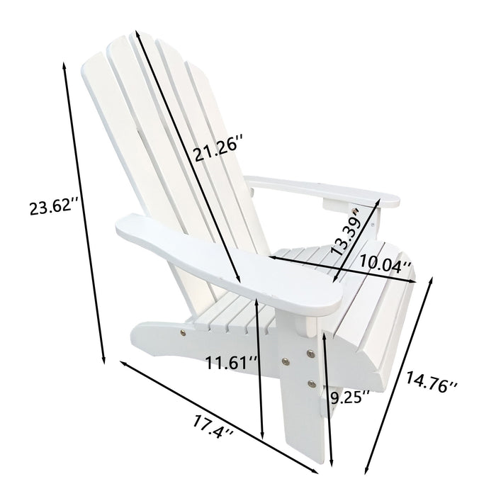 Giga outdoor or indoor children’s Adirondack arm chair, colorful wooden kids’ seating with wide armrests and a sloped backrest.