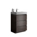 Giga Alice bathroom vanity with large storage, freestanding design, one-piece sink basin, suitable for modern bathrooms.