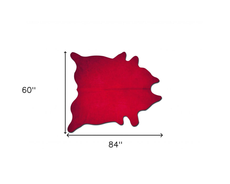 60" x 84" Cowhide Area Rug - Firecracker