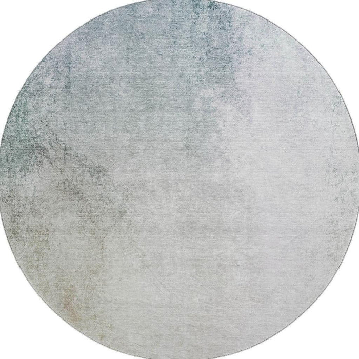8' Abstract Washable Round Rug With UV Protection (650899) - Beige / Ivory