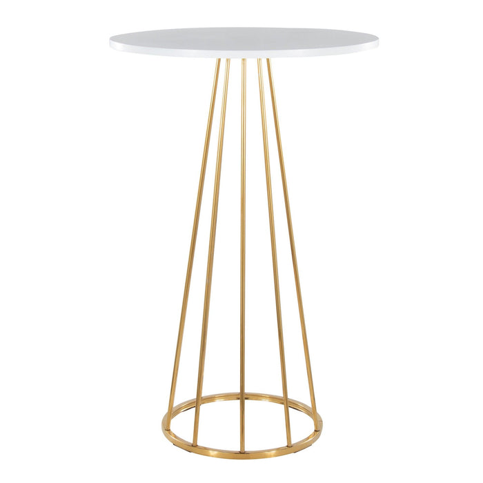 Canary - Bar Table - Gold Metal