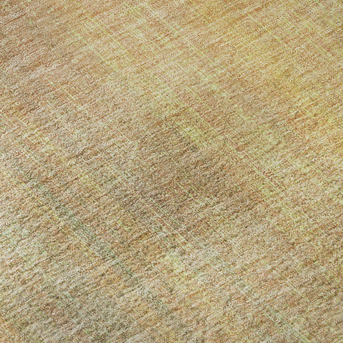 9' X 12' Striped Washable Area Rug With UV Protection (648729) - Blush / Gold