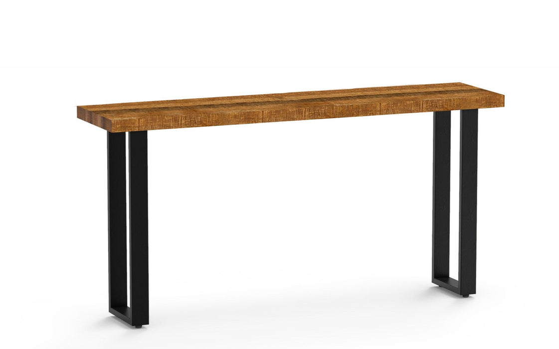 Modern Rustic Real Wood Console Or Sofa Table - Natural