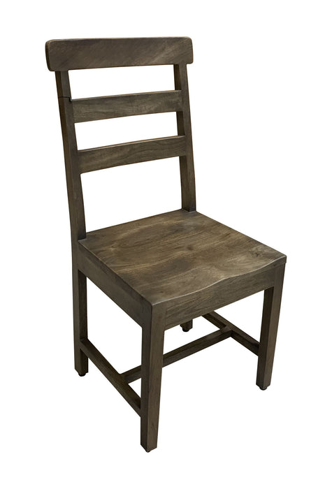 Wood Ladder Back Dining Side Chairs (Set of 2) - Dark Brown