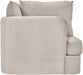Meridian Furniture velvet upholstered stationary chair with plush fabric and modern design, ideal for living room or office decor.