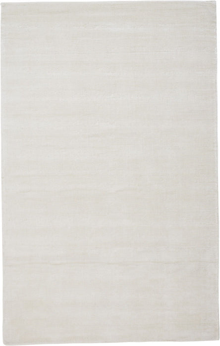 8' x 11' Hand Woven Distressed Area Rug - White