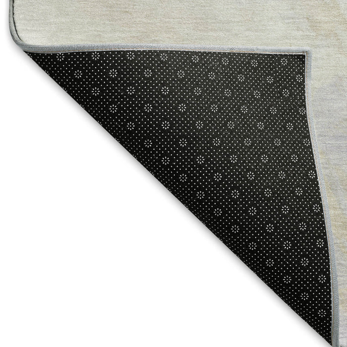 10' X 14' Abstract Washable Area Rug With UV Protection (696758) - Beige / Ivory