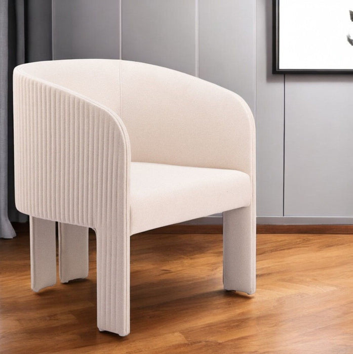 25" Modern Upholstered Arm Chair - Beige