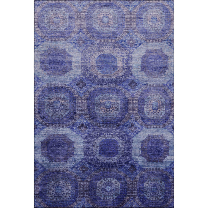 10' X 14' Abstract Geometric Washable Area Rug With UV Protection (708964) - Purple / Lavender