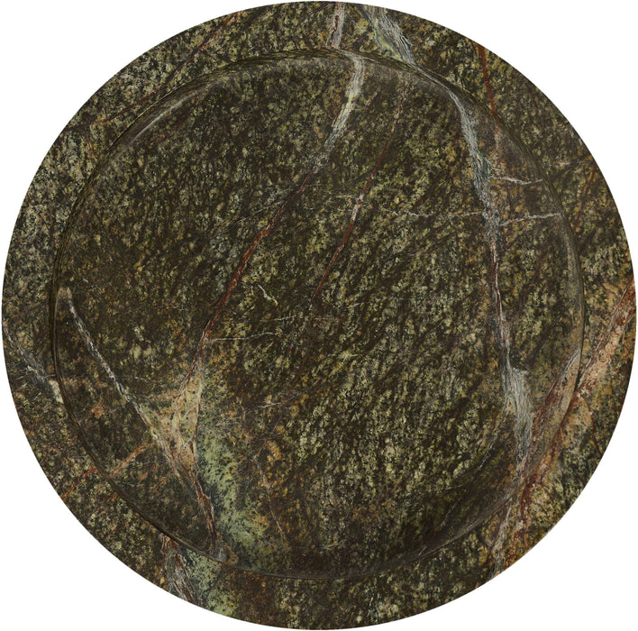 Marble tray by Meridian Furniture featuring a sleek, polished genuine marble surface with rounded edges for elegant serving or decor.
