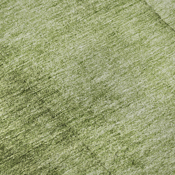 10' X 14' Ombre Washable Area Rug With UV Protection (652737) - Olive Green / Ivory