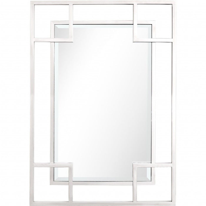 42" Framed Accent Mirror - Silver