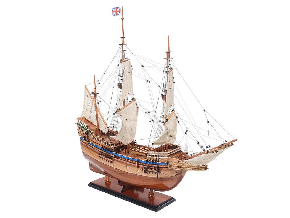 Hand Painted Model Boat (624655) - Light Brown / Beige