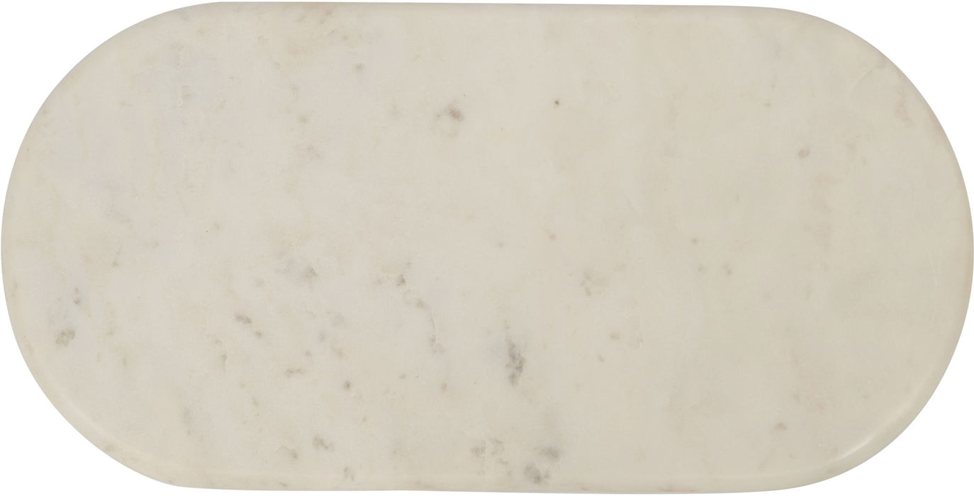 Genuine marble tray by Meridian Furniture, rectangular tray with polished marble surface and sleek edges for elegant table decor.