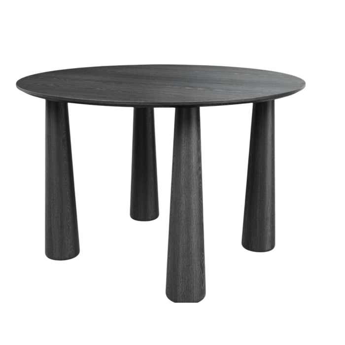 67" Solid Wood Oval Dining Table - Black