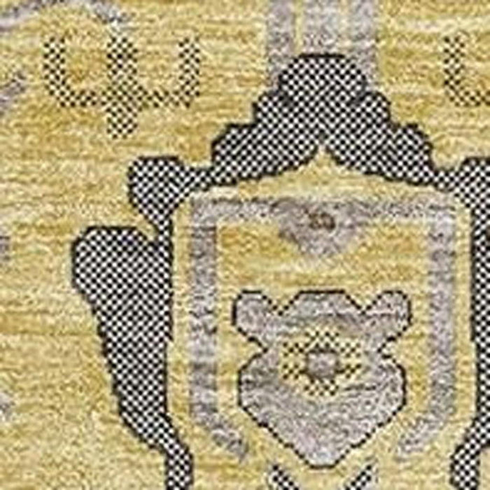 10' X 14' Oriental Washable Area Rug With UV Protection (656633) - Amber / Gray / Charcoal