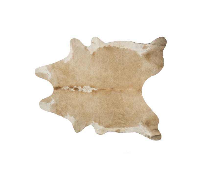 5' x 7' Cowhide Hand Knotted Cowhide Area Rug - Light Brown