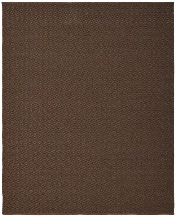 9' x 12' Hand Woven Area Rug - Brown