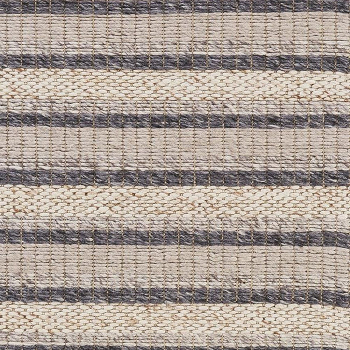 12' x 15' Wool Hand Woven Area Rug - Gray And Ivory