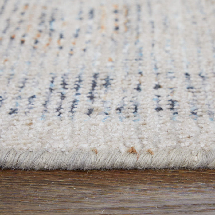 9' X 12' Oriental Hand Woven Distressed Area Rug With Fringe - Ivory