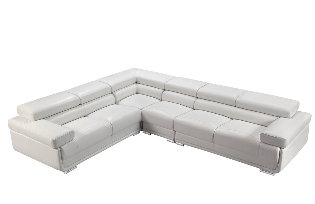 ESF 2119 stationary sectional sofa with plush cushions and modern design, shown in a cozy living room setting.
