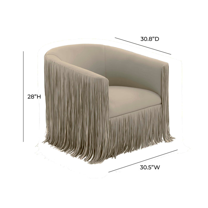 Shag Me - Vegan Leather Swivel Chair