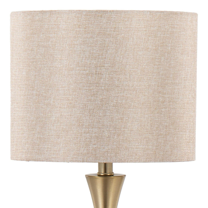 Lenuxe - 24" Metal Table Lamp (Set of 2) - Gold Base