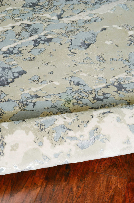 9' x 13' Polyester Area Rug - Sand Gray