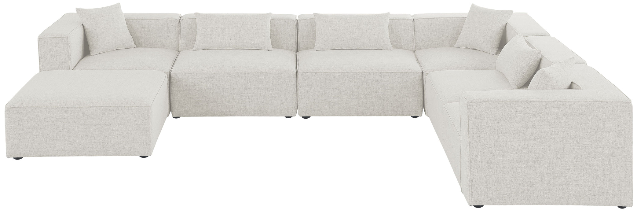 Cube - Linen 7 Piece Modular Sectional