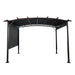 Giga outdoor patio pergola gazebo with steel frame and retractable canopy, providing sun shelter and shade for outdoor spaces
