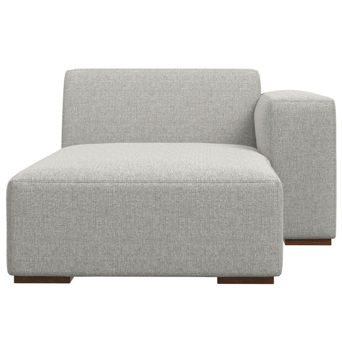 Arm Chair Fabric - Gray / Brown