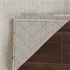 8' x 11' Modern Abstract Distressed Polyester Area Rug - Cream