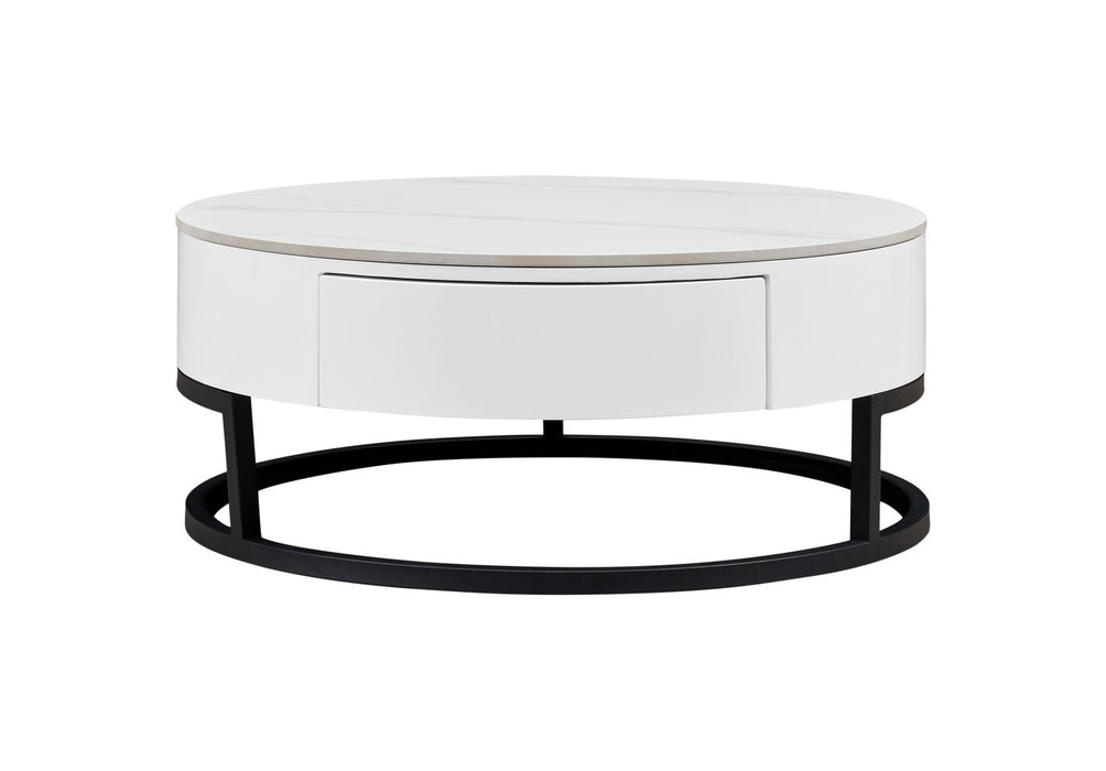 B038 - Coffee Table - White / Black