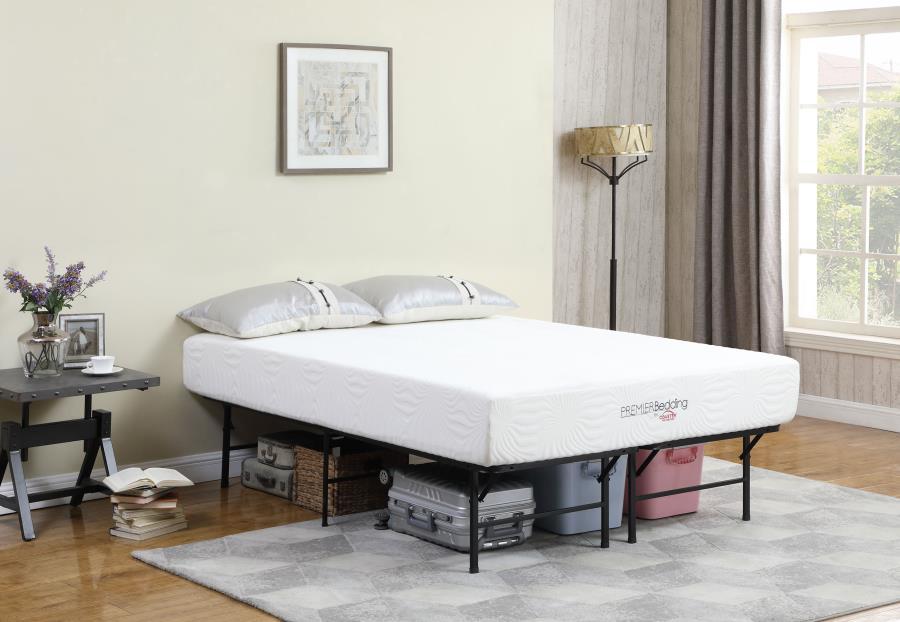 Mabel - Metal Queen Mattress Support Platform Bed - Black