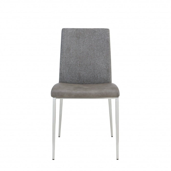 Stainless Steel Chairs (Set of 2) - Light Gray