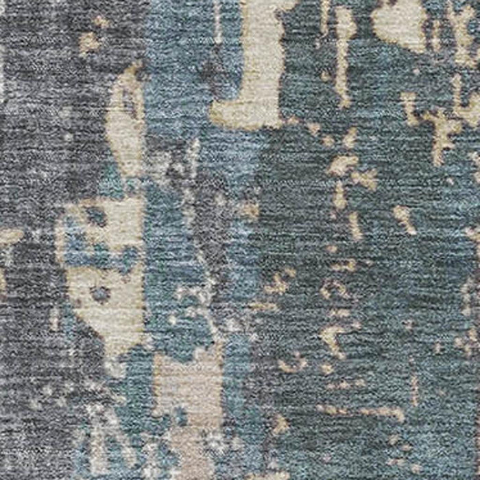 10' X 14' Abstract Washable Area Rug With UV Protection (706235) - Beige / Blue