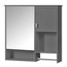 Modern Giga wall-mounted bathroom medicine cabinet with mirror and storage shelf for bathroom organization.