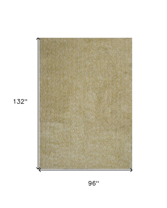 8' x 11' Heather Indoor Shag Rug - Yellow