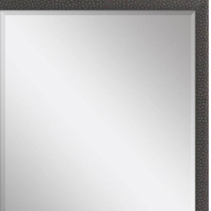51" Solid Wood Framed Accent Mirror - Dark Brown