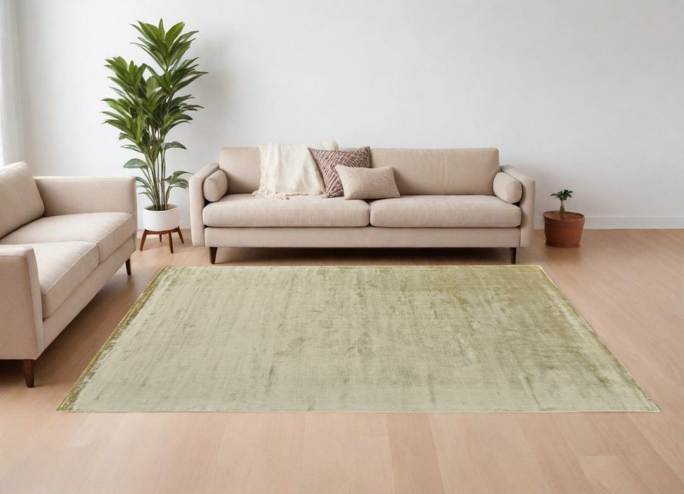 6' x 9' Hand Woven Area Rug - Tan Chevron