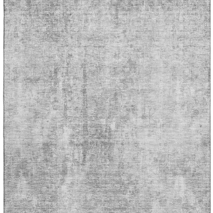 10' X 14' Abstract Washable Area Rug With UV Protection (654802) - Gray / Ivory