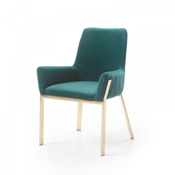 Velvet Dining Chair - Green