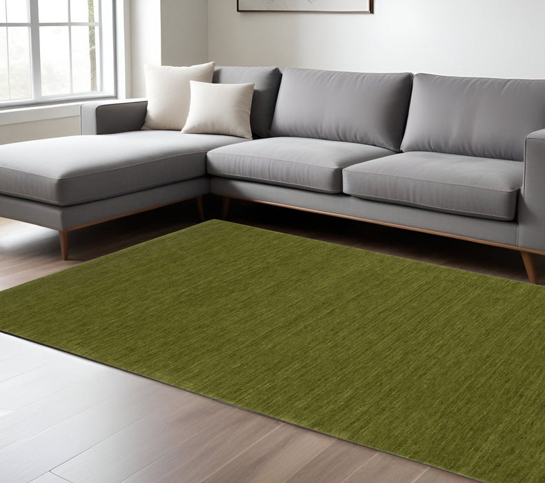 10' X 13' Wool Hand Tufted Area Rug - Green