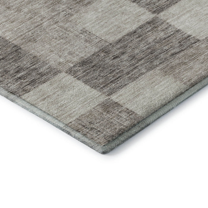 10' X 14' Geometric Washable Area Rug With UV Protection (686198) - Beige / Taupe