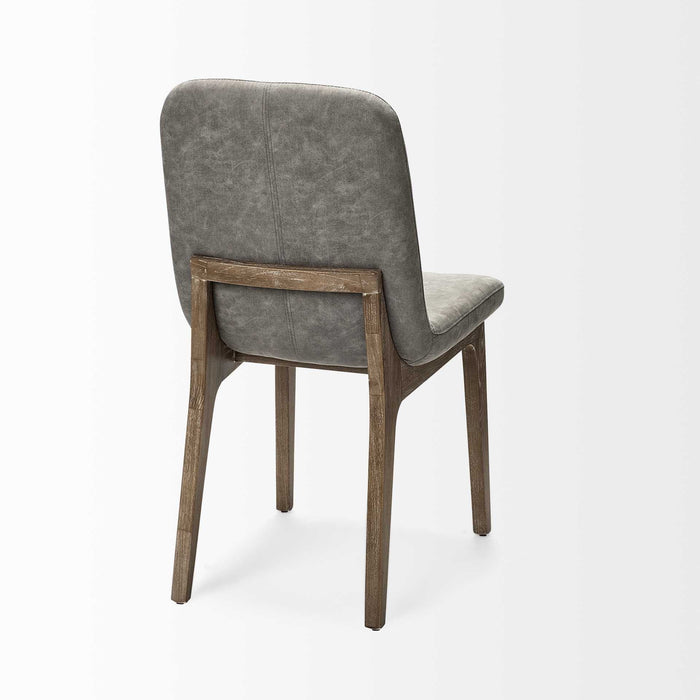 Upholstered Fabric Side Chairs (Set of 2) - Gray
