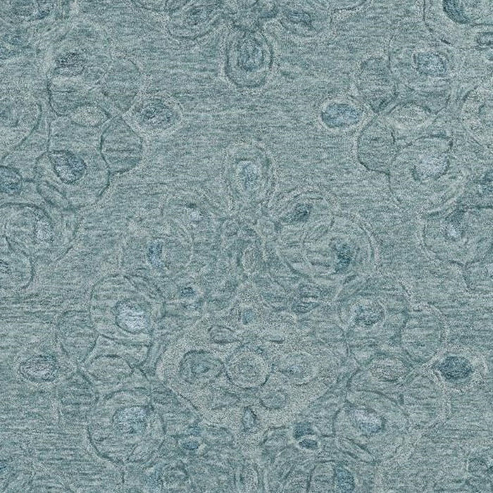 8' x 10' Wool Floral Hand Tufted Area Rug - Blue And Beige