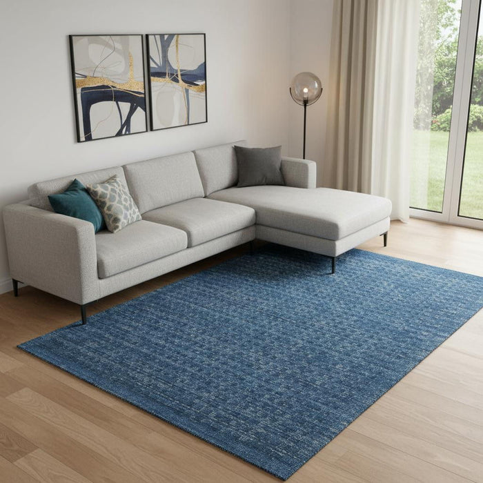 8' X 11' Wool Area Rug (553450) - Navy Blue